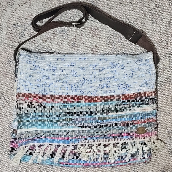 Native Honey Handbags - Native Honey Recycled Rag Rug Shoulder Bag Bohemian Festival Market School Indie